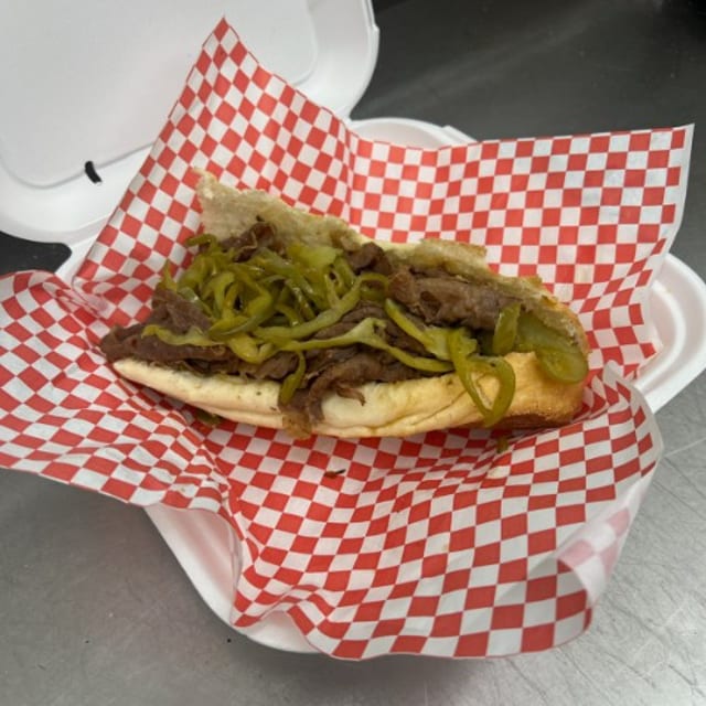 Chicago Italian Beef Sandwich With Fries..