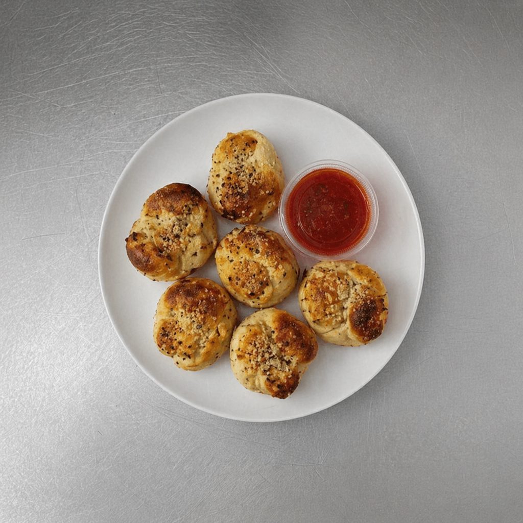 Ava's Garlic Knots with Marinara.