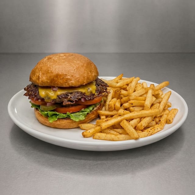 Smash Burger and Fries.