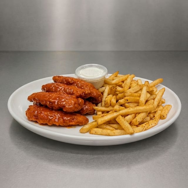 Fingers and Fries with Ranch.